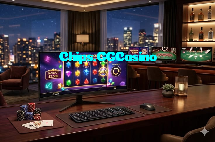 Chips.GGCasino casino presented on mobile device in Pakistan with slots and live games